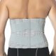 Adjustable Compression Back Brace Lumbar Support Belt, Grey, Size L