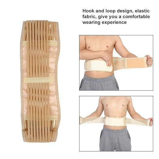 Self-Heating Lumbar Back Support Belt, Anti Fatigue Spine Injury Prevention Back Waist Brace Belt Band Support Protector, Pain & Discomfort Relief from Slipped Disc, Backache