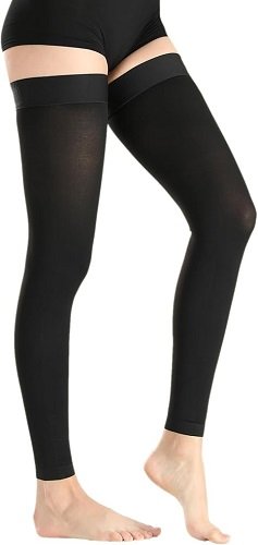 Thigh High Medical Compression Stockings For Women & Men,Firm Support Hose 20-30 mmHg,Treatment Varicose Veins Swelling