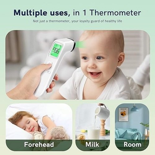 No-Touch Thermometer for Adults and Kids, Fast Accurate Digital Thermometer with Fever Alarm & Silent Mode, FSA HSA Eligible, Easy-to-use