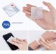 Alcohol Prep Pads, 75% Alcohol Cotton Slices, 100 Pcs Alcohol Gauze Pads Individually Wrapped Swap Pad Wet Wipe, 6 x 6cm/2.36in x 2.36in