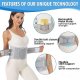 Back Brace for Lower Back Pain Relief - Back Support Belt for Women & Men for Herniated Disc, Sciatica. Removable Stays for Lower Back Support with 2 Different Hardness Sets (Grey, Medium)