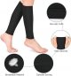 Compression Socks, 20-30mmHg Calf Compression Sleeves, Footless Compressed Socks for Varicose Veins, Shin Splints, Edema Recovery Maternity, Cycling Running Travel, Women & Men
