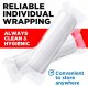 Premium Gauze Rolls - (24 Pack) - 4" x 4.1yd Breathable Rolled Gauze - Individually Wrapped + Bonus Tape - First Aid Conforming Gauze Wrap Roll for Wounds