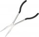 11 Inch Long Reach Long Nose Pliers | Designed for Mechanics, Technicians, and Contractors | Work with Delicate or Difficult-to-Reach Pieces | Milled-Jaws | Steel “Needle Nose (Black)