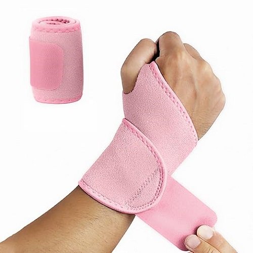 Wrist Brace Carpal Tunnel for Men Women Fit Left and Right Hand,Lightweight Adjustable Wrist Support Brace for Tendinitis,Sprains Arthritis,Pain Relief,Compression Wrist Wrap for(pink)