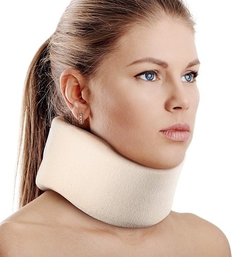 Soft Foam Neck Brace Universal Cervical Collar, Adjustable Neck Support Brace for Sleeping - Relieves Neck Pain and Spine Pressure, Neck Collar After Whiplash or Injury (2.5" Depth Collar, L)