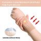 Wrist Compression Sleeve (4PCS), Soft Wrist Support Brace Wrist Bands for Tendonitis, Arthritis, Sprains Pain Relief, Elastic Carpal Tunnel Wraps Protector for Fitness, Sport, Weightlifting