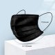100 Pcs Disposable Face Masks, 3 Ply Face Masks Black Disposable Mask, (Disposable face mask)