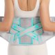 Back Brace for Lower Back Pain Relief - Back Support Belt for Women & Men for Herniated Disc, Sciatica. Removable Stays for Lower Back Support with 2 Different Hardness Sets (Grey, Medium)
