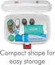 Medical Box, First Aid Kit Storage, Emergency Supplies Organizer with Handle, Detachable Tray, and Locking Lid, 23.8 x 16.5 x 14.5cm