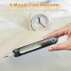 Mercury Free Glass Thermometer for Adults- Armpit Fever Thermometer with Drop-Resistant Case, Rechargeable Reading Light, 3-Second Reset,Time Reminder, Children Lock(Black)