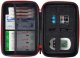 Hard Protective Bag Travel Case Organizer Holder for Diabetic Supplies, Diabetes Testing Kit, Blood Glucose Meter Monitor, Test Strips, Syringes, Lancets, Needles (Black)