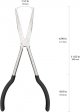 11 Inch Long Reach Long Nose Pliers | Designed for Mechanics, Technicians, and Contractors | Work with Delicate or Difficult-to-Reach Pieces | Milled-Jaws | Steel “Needle Nose (Black)