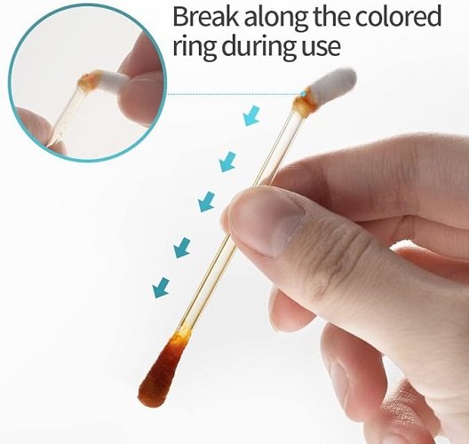 100 Iodine Swabs Individually Wrapped Disposable Supplies Medical Iodine Swabs for Nose Care
