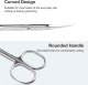 Manicure Scissors, Extra Fine Eyebrow Scissors for Grooming, Curved Blade Nail Scissors Precise Pointed Tip Grooming Kit for Eyebrow, Eyelash, Trim Nail and Dry Skin