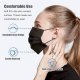 100 Pcs Disposable Face Masks, 3 Ply Face Masks Black Disposable Mask, (Disposable face mask)
