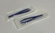 Disposable Sterile Forceps Tweezers 5inch 125mm length Individually Wrapped Solid Blue Pack of 12