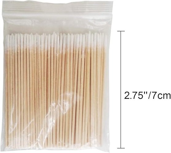 1000Pcs Pointed Cotton Swabs Wooden Handle Makeup Health Medical Ear Jewelry Clean Sticks Buds Tips