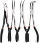 4PCS 11"Long Needle Nose Pliers Set, Long Reach Straight Pliers, 45°Bent Nose Pliers, 90°Bent Nose Pliers, Diagonal Pliers for Narrow Spaces and Limited Areas