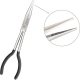 11 Inch Long Reach Long Nose Pliers | Designed for Mechanics, Technicians, and Contractors | Work with Delicate or Difficult-to-Reach Pieces | Milled-Jaws | Steel “Needle Nose (Black)