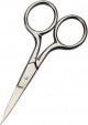 Professional Grooming Scissors for Personal Care Facial Hair Removal and Ear Nose Eyebrow Trimming Stainless Steel Fine Straight Tip Scissors Men