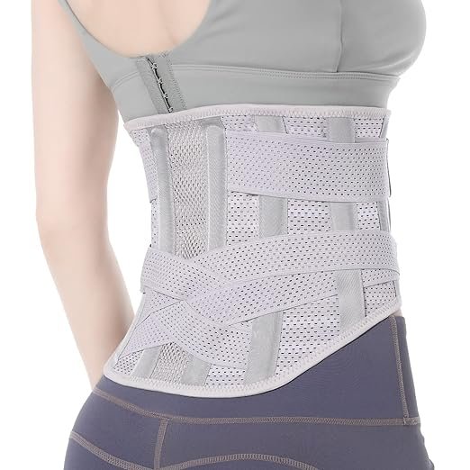 Breathable Back Brace for Relieve Lower Back Pain Women and Men - Back Support Belt and Improve Posture with Comfort, Back Pain Relief