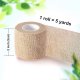 Self Adhesive Bandage Wrap, 2 inches x 5 Yards, 6 Pack, Self Adhering Bandage Wrap, Self Adherent Cohesive Wrap Bandages for Sports, Bandage Wrap for Sports, First Aid Tape