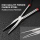 4PCS 11"Long Needle Nose Pliers Set, Long Reach Straight Pliers, 45°Bent Nose Pliers, 90°Bent Nose Pliers, Diagonal Pliers for Narrow Spaces and Limited Areas