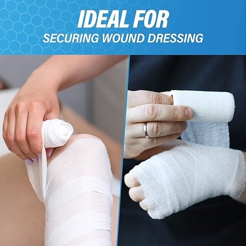 Gauze Bandage Rolls –36 Rolls- Premium First Aid Supplies for Safe ,Breathable Gauze Rolls – 3” x 4.1 Yards Bandage Wrap for Wound Dressing
