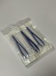 Disposable Sterile Forceps Tweezers 5inch 125mm length Individually Wrapped Solid Blue Pack of 12