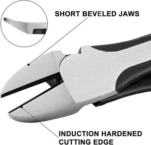 4PCS 11"Long Needle Nose Pliers Set, Long Reach Straight Pliers, 45°Bent Nose Pliers, 90°Bent Nose Pliers, Diagonal Pliers for Narrow Spaces and Limited Areas