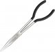 11 Inch Long Reach Long Nose Pliers | Designed for Mechanics, Technicians, and Contractors | Work with Delicate or Difficult-to-Reach Pieces | Milled-Jaws | Steel “Needle Nose (Black)