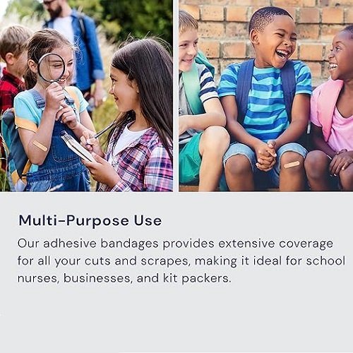 Adhesive Bandages, Sheer Strips, 3/4" x 3" | Bulk Case of 1500 | Sterile, Breathable and Multi-Purpose for School Nurses, Businesses, and First Aid Kits