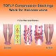 Compression Stockings (Pair), Grade Firm Support 20-30mmHg, Opaque, Unisex, Open Toe Knee High Compression Socks for Varicose Veins, Edema, Shin Splints, Nursing, Travel, Beige XL