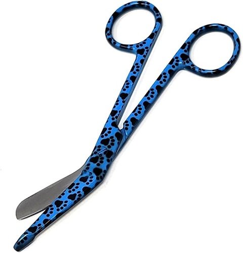Bandage Scissors 5.5", Made of Premium quality Stainless Steel Ideal Gift for Nurses, Medical Students, Paramedics, Doctors, Home Stainless Steel (Blue)
