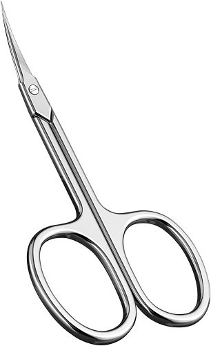 Manicure Scissors, Extra Fine Eyebrow Scissors for Grooming, Curved Blade Nail Scissors Precise Pointed Tip Grooming Kit for Eyebrow, Eyelash, Trim Nail and Dry Skin
