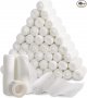Gauze Bandage Roll with Tape (Pack of 48) - 4 Inch by 4 Yards Rolled Gauze Wrap - White Gauze Rolls - Breathable Gauze Wrap Used for First Aid Wound Care & Medical Supplies
