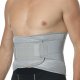 Adjustable Compression Back Brace Lumbar Support Belt, Grey, Size L