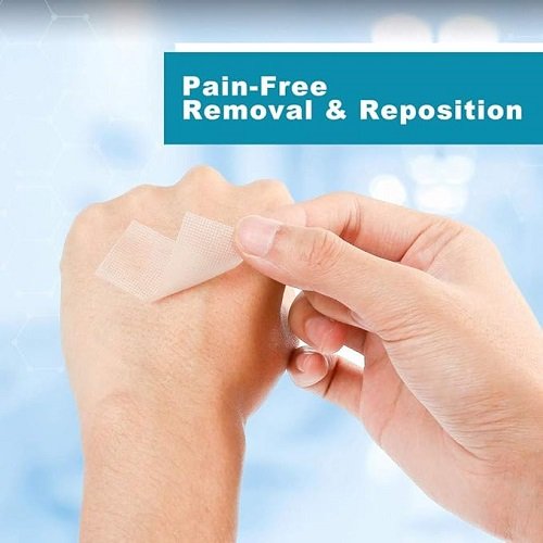 Transparent Medical Tape, 12 Rolls Adhesive Clear Hypoallergenic Surgical Tape, PE First Aid Tape for Wound, Bandage, 1inch x 10Yards, Sensitive Skin, Latex Free